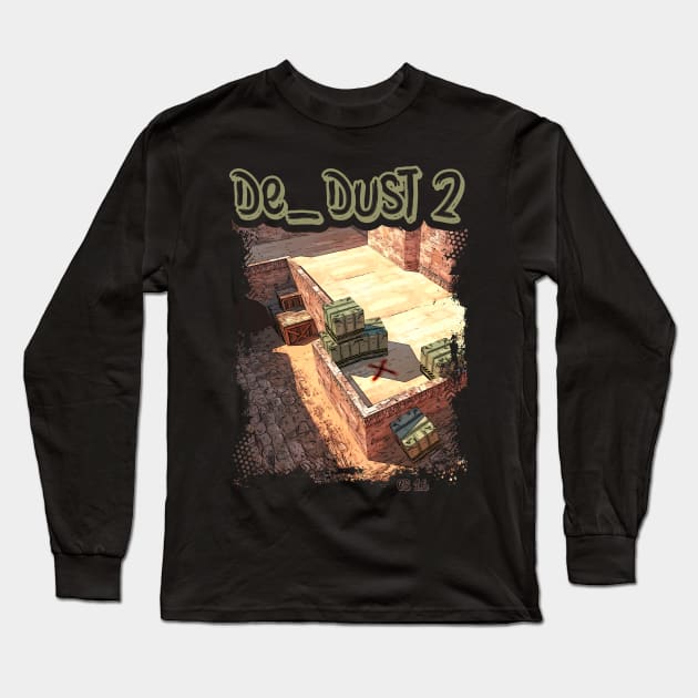 Dust 2 Long Sleeve T-Shirt by MIST3R